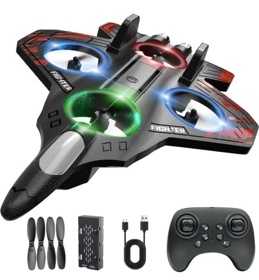 The RC Fighter Jet Plane| High Speed Remote Control Aircraft with LED Lights | For Kids & Adults